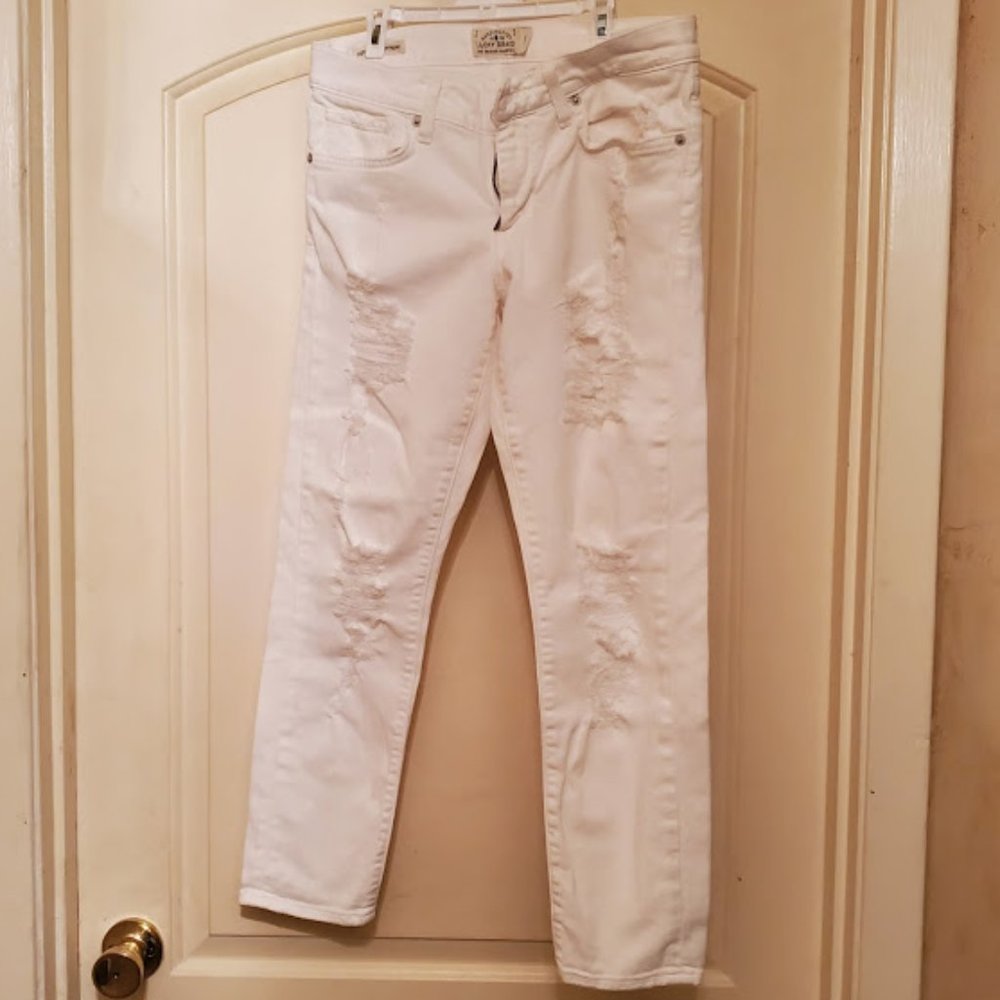 Lucky Sienna Slim Boyfriend Distressed Jeans